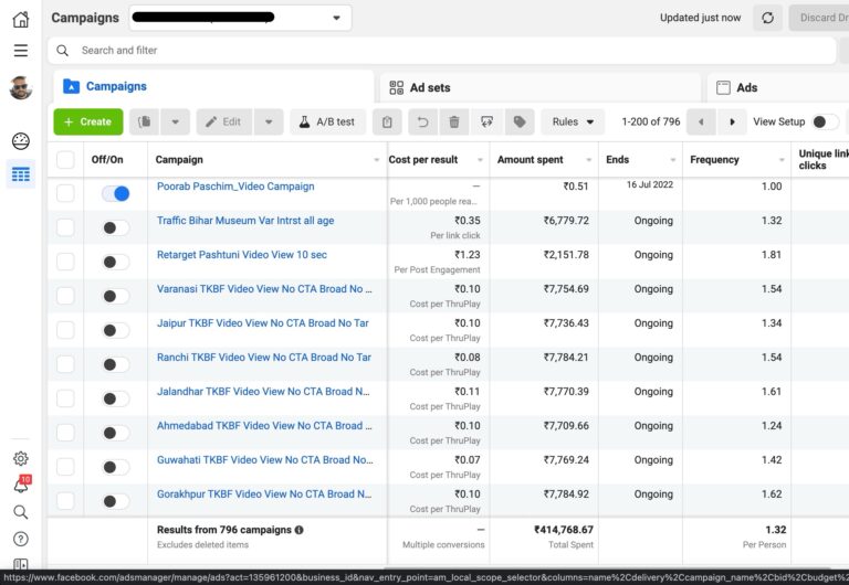 Client Campaigns for Proof